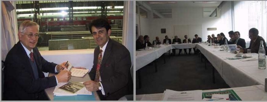 ALMANYA İÇİ TREN SEYAHATİNDE DR. JURDEN İLE TÜRK DERNEKLERİ FRANKFURT KONFERANSI