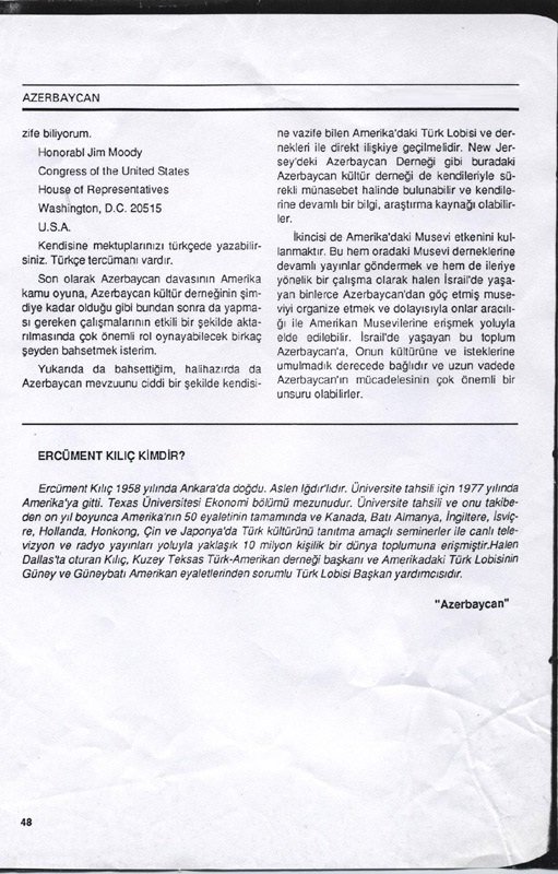 AMERİKA’DAN AZERBAYCAN-ERMENİ MESELESİNE BAKIŞ5