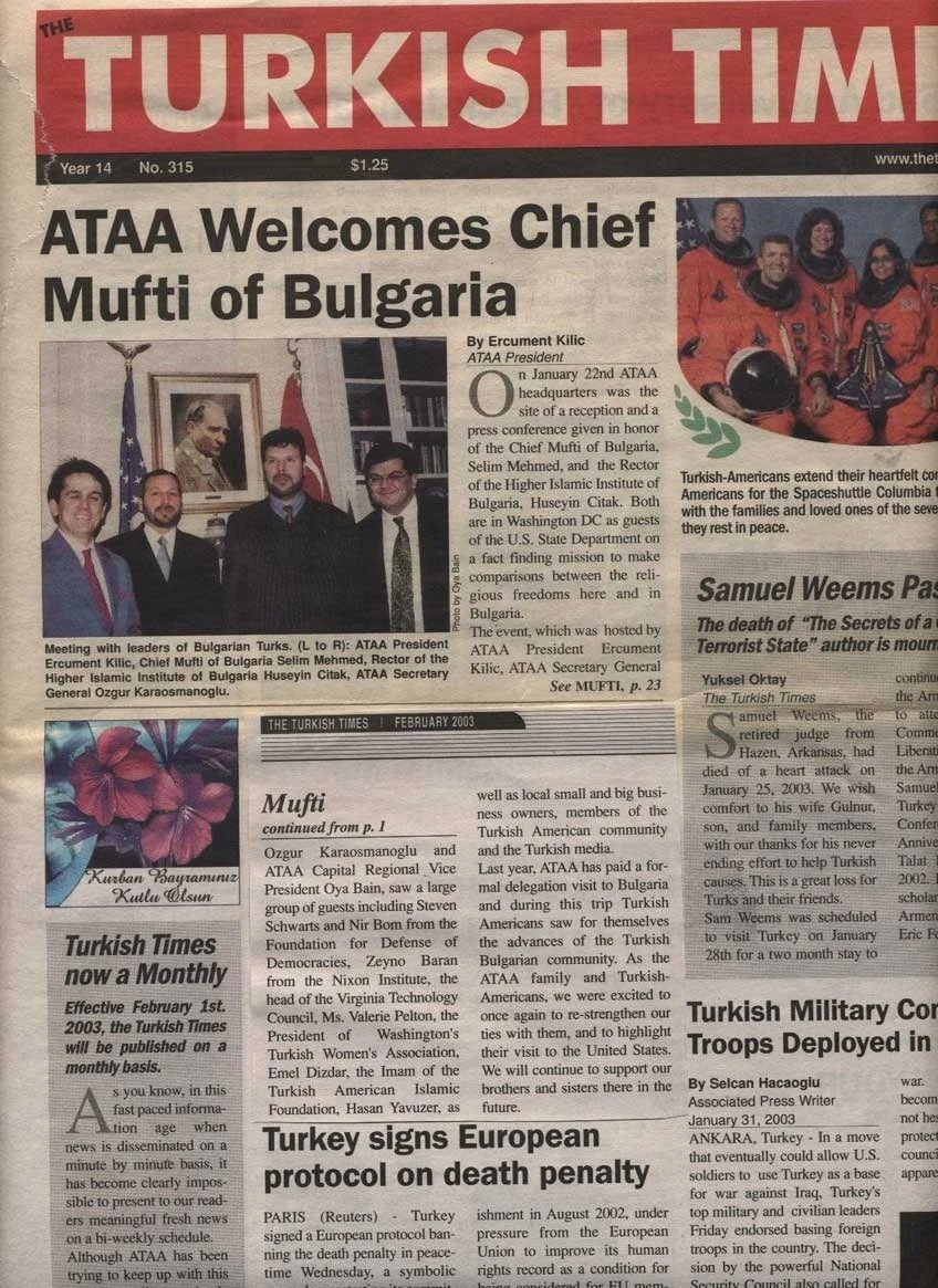 Bulgaristan Müftüsü Washington’da