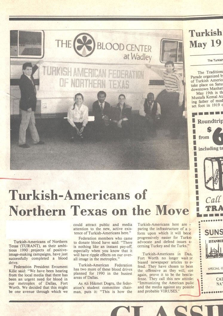 DALLAS TEXAS’TA KAN BAĞIŞLAMA KAMPANYALARI..2