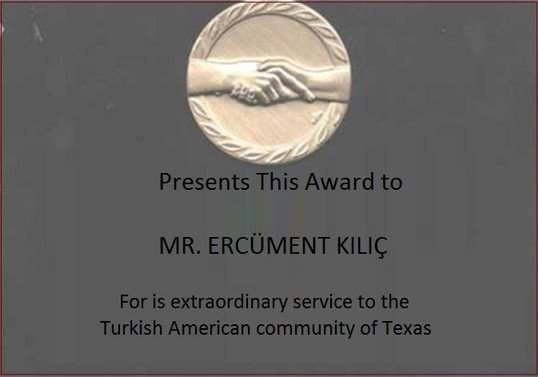 Dallas TURANT Derneği Ödülü