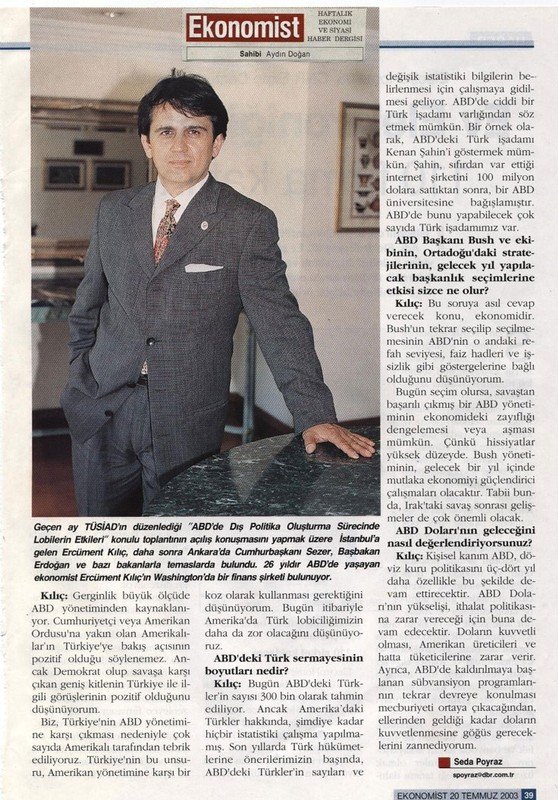 Ekonomist Ercüment Kılıç ile Ekonomi ve Lobicilik Üzerine4