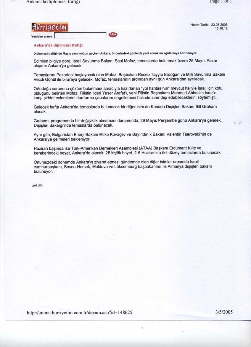 Ercüment Kılıç ATAA Heyeti Ankara’da