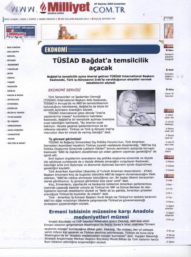 Ercüment Kılıç TÜSİAD Semineri’nde Konuştu