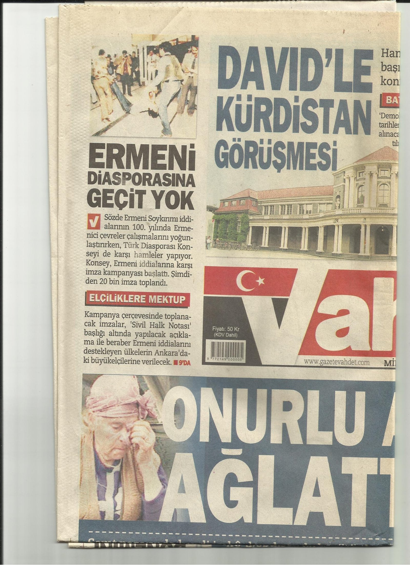 Ermeni Diasporasına Geçit Yok