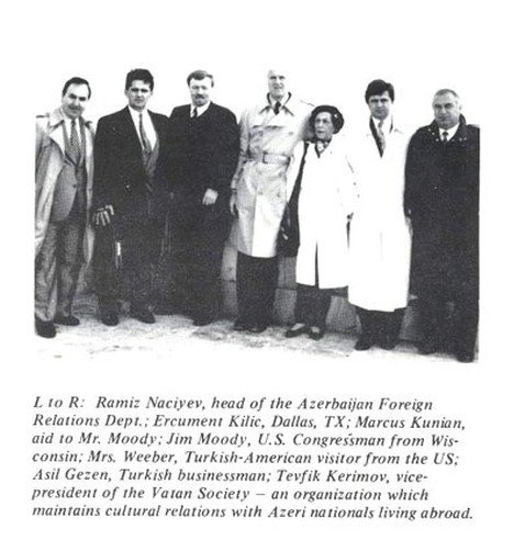 Sayın Moody ve heyeti ile Bakü’de, 1990